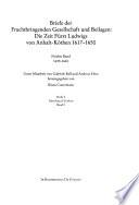 Briefe der Fruchtbringenden Gesellschaft und Beilagen