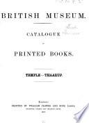 British Museum Catalogue of printed Books