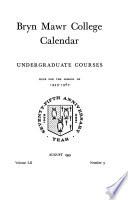 Bryn Mawr College Calendar