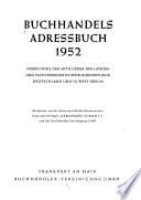 Buchhandels Adressbuch