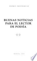 Buenas noticias para el lector de poesía