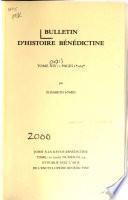 Bulletin d'histoire bénédictine