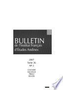 Bulletin de l'Institut francais d'etudes andines