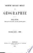 Bulletin de la Société royale belge de geographie