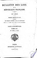 Bulletin des lois de la République française