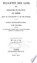 Bulletin des lois de la République française