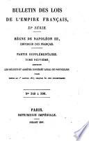 Bulletin des lois de la République franc̜aise