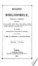 Bulletin du bibliophile