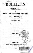 Bulletin officiel des lois et arrêtes royaux de la Belgique