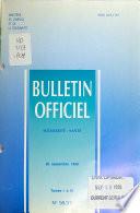 Bulletin officiel