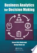 Business Analytics for Decision Making