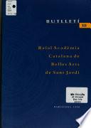 Butlletí de la Reial Acadèmia Catalana de Belles Arts de Sant Jordi