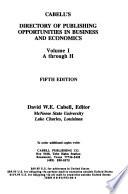 Cabell's Directory of Publishing Opportunities in Business and Economics