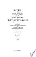 Cahiers de linguistique et de civilisation hispaniques médiévales