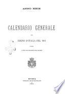 Calendario generale del Regno d'Italia