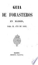 Calendario, manual y guia de forasteros en Madrid
