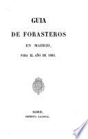 Calendario manual y guía de forasteros en Madrid