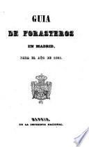 Calendario manual y guía de forasteros en Madrid