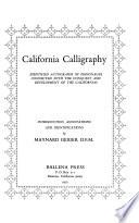 California Calligraphy