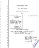 California. Court of Appeal (1st Appellate District). Records and Briefs