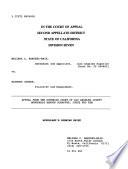 California. Court of Appeal (2nd Appellate District). Records and Briefs