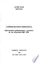 Caminos de nueva democracia