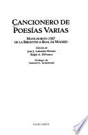 Cancionero de poesías varias