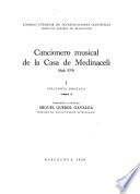 Cancionero musical de la Casa de Medinaceli, siglo XVI