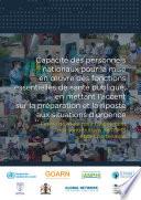 Capacité des personnels nationaux pour la mise en œuvre des fonctions essentielles de santé publique, en mettant l’accent sur la préparation et la riposte aux situations d’urgence