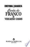 Carta de Franco a Vizcaíno Casas