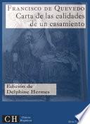 Carta de las calidades de un casamiento