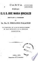 Carta dirijida por el S.D.Jose Maria Gonzales, diputado a Congreso al Sr.Dr.D.Fernando Palacios y su respuesta, en la que se revelan hechos de gran importancia en el negocio Dreyfus