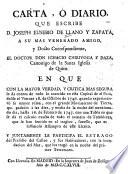 Carta, o, Diario