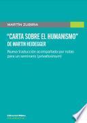 Carta sobre el Humanismo de Martin Heidegger