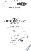 Cartas a Benito Pérez Galdós (1889-1890)