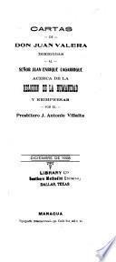 Cartas de don Juan Valera