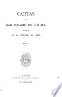Cartas de San Ignacio de Loyola fundador de la Compañia de Jesús