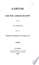 Cartas de un americano sobre las ventajas de los gobiernos republicanos federativos