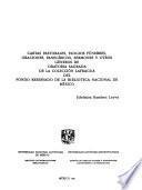 Cartas pastorales, elogios fúnebres, oraciones, panegíricos, sermones y otros géneros de oratoria sagrada de la Colección Lafragua del Fondo Reservado de la Biblioteca Nacional de México