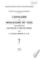 Cartulario de Monasterio de Vega