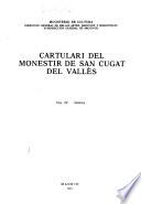 Cartulario de Sant Cugat del Vallés