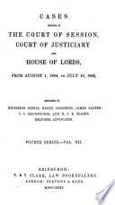 Cases Decided in the Court of Session