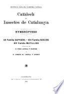 Catalech de insectes de Catalunya ...