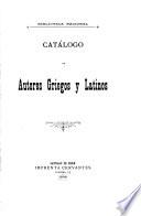 Catálog de autores griegos y latinos