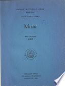 Catalog of Copyright Entries