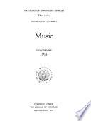 Catalog of Copyright Entries