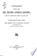 Catalogo bibliografico y biografico del teatro antiguo espanol