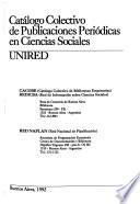Catálogo colectivo de publicaciones periódicas en ciencias sociales