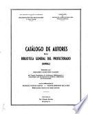 Catálogo de autores de la Biblioteca General del Protectorado (central)