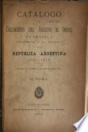 Catálogo de documentos del Archivo de Indias en Sevilla, referentes á la historia de la Republica Argentina ...